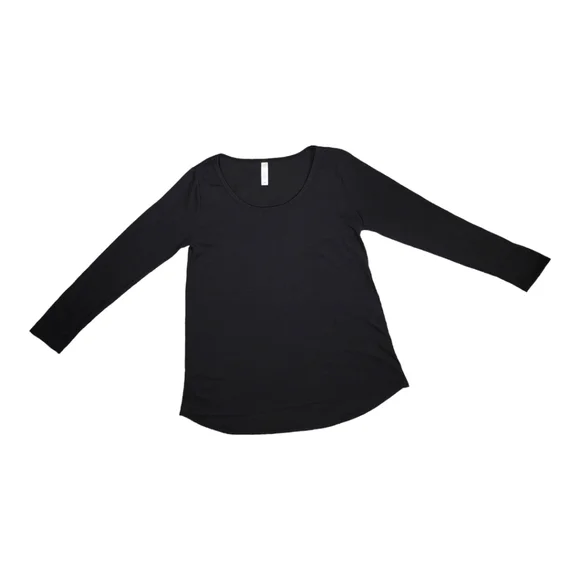 LuLaroe Women's Long Sleeve Black Top Shirt, Size M - Picture 2 of 6